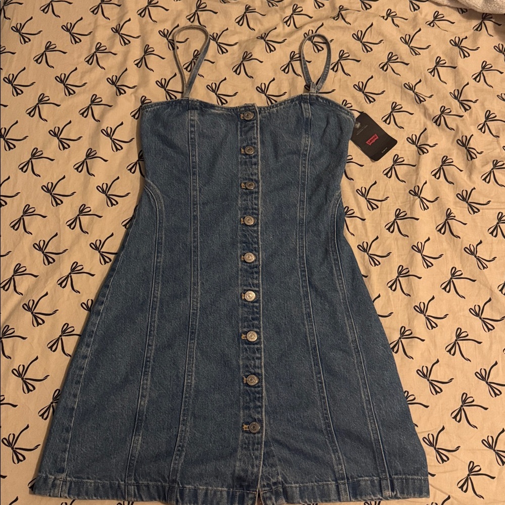 Levi's Blue Denim Mini Dress